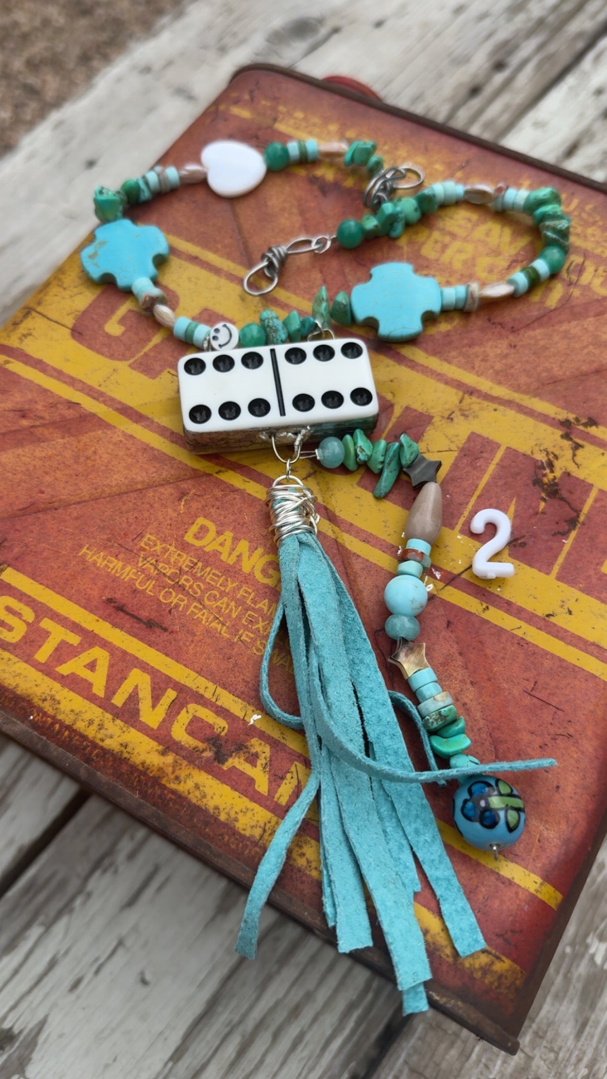 Vintage dice choker