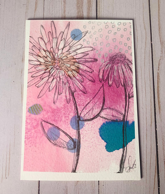 pink flowers