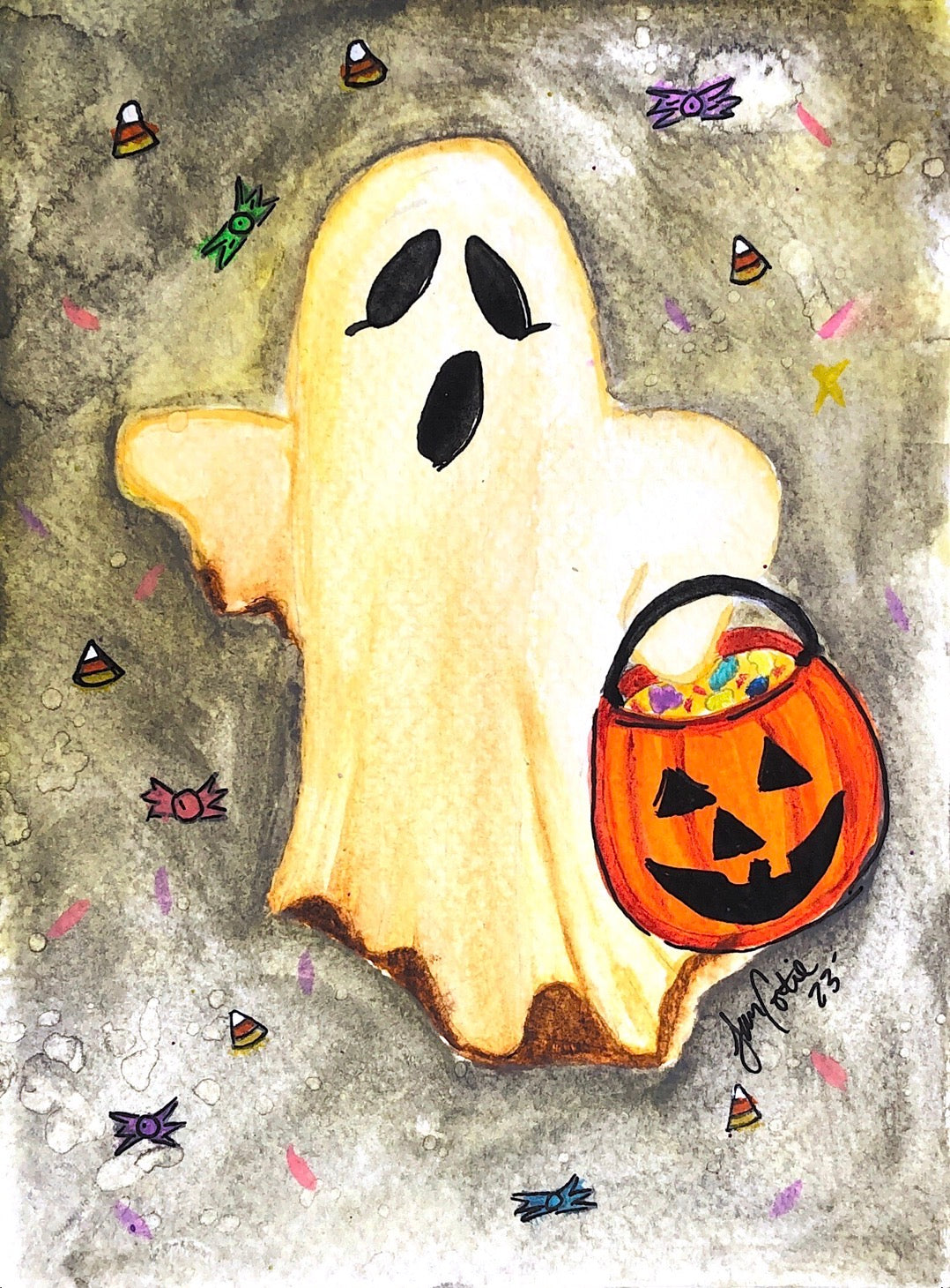 Trick or Treat, Little Boo! — Halloween Greeting Card