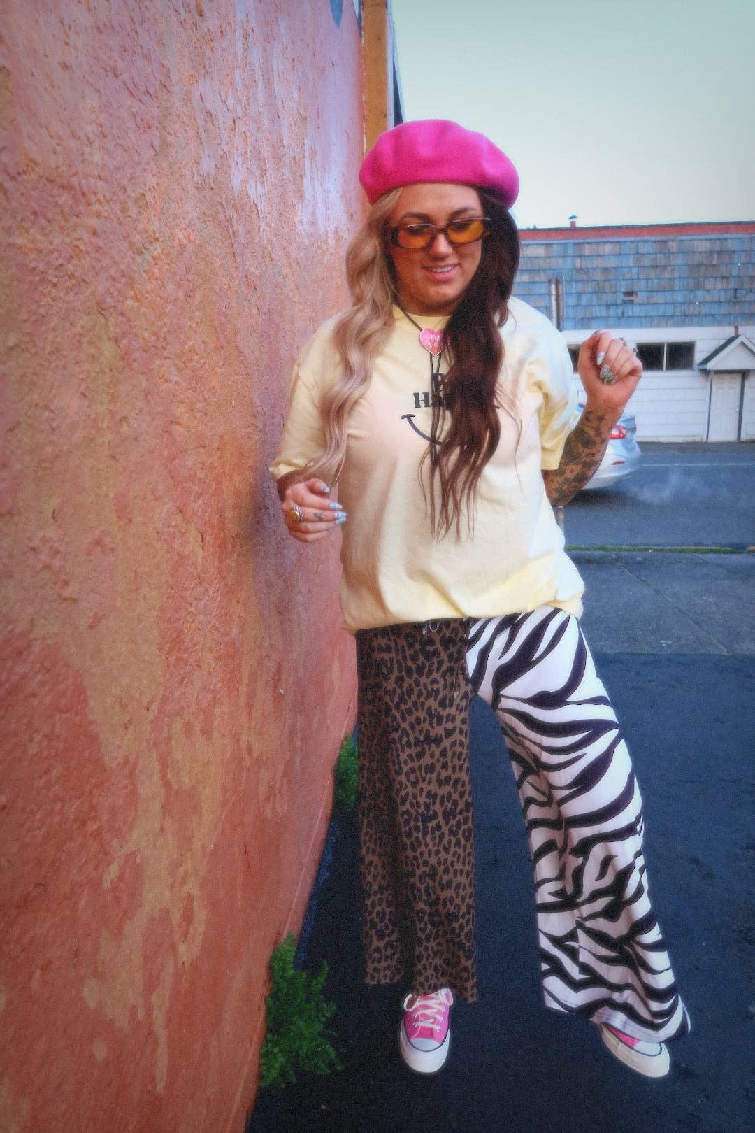 Half & Half Emy Ave™ Original Cropped Pants - ANIMAL STYLE: 2X/3X