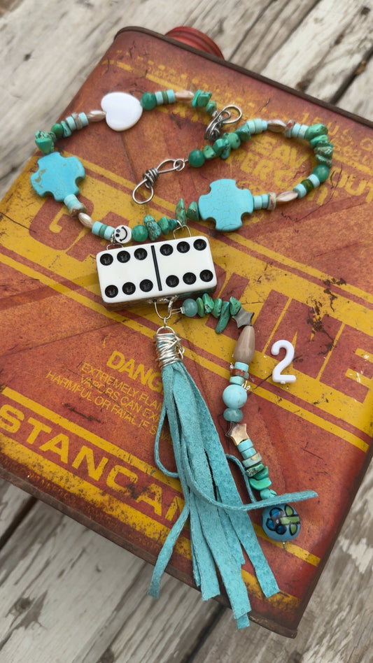 Vintage dice choker