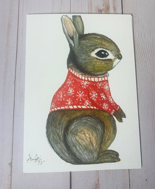 Christmas rabbit