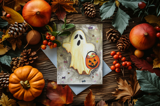 Trick or Treat, Little Boo! — Halloween Greeting Card