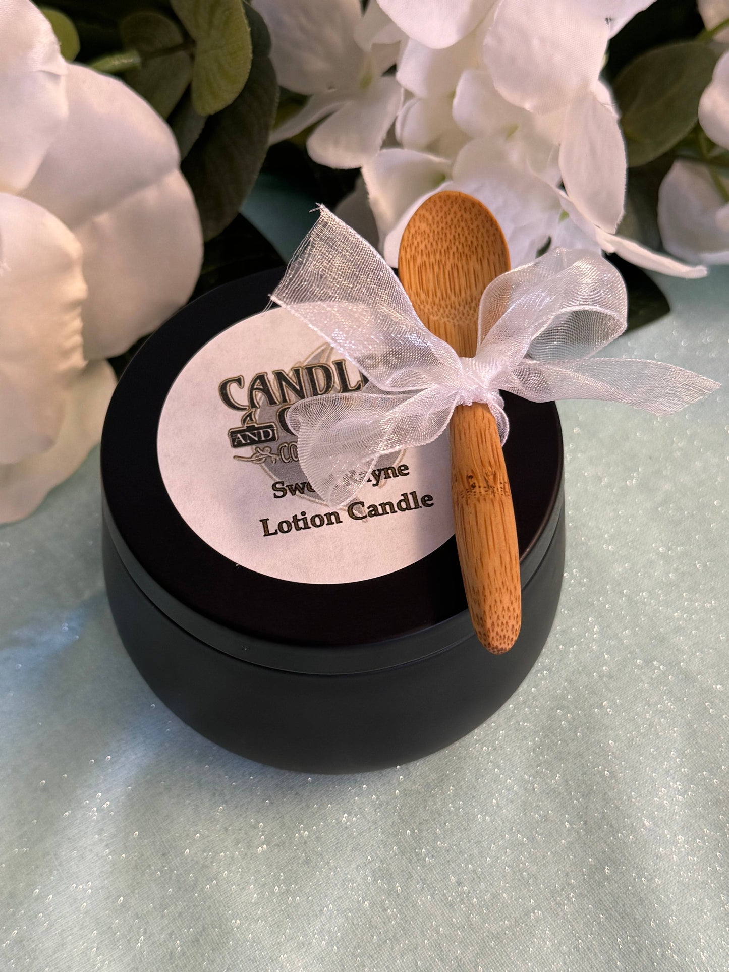 Stress Relief- Lotion Candle & Melts    : 4 oz Black Tin