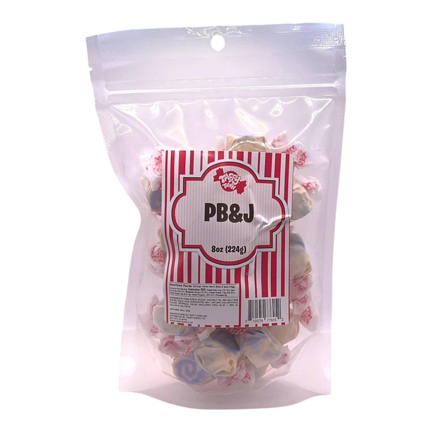 PB&J Salt Water Taffy by Taffy Town - 8oz Retail
