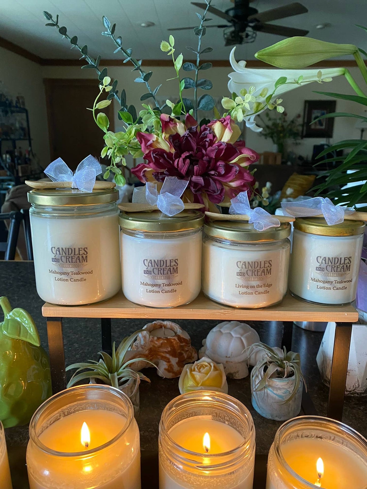 Volcano Island -  Lotion Candles and Lotion Melts   : 6 oz Frosted White Jar