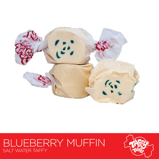 Blueberry Muffin Salt Water Taffy by Taffy Town - 8oz Retail
