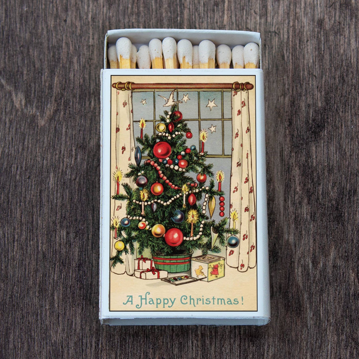 Christmas Tree Matchbox Candle Acc • Decorative Matches