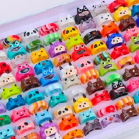 Kids resin rings