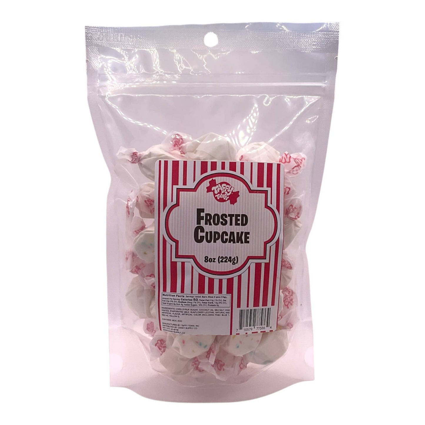 Frosted Cupcake Salt Water Taffy by Taffy Town - 8oz Retail