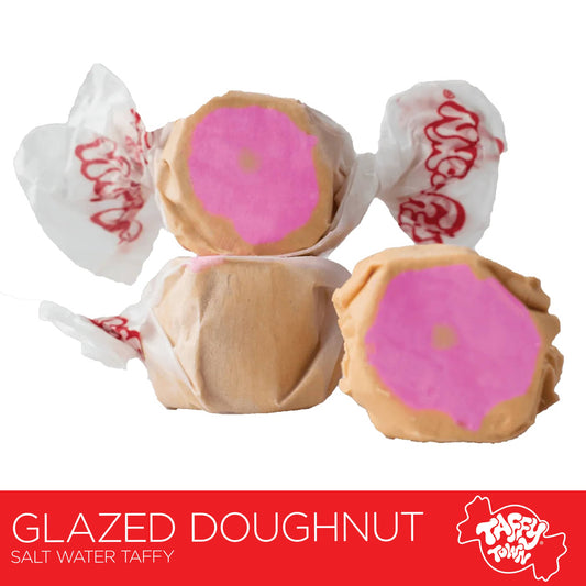 Glazed Doughnut Salt Water Taffy by Taffy Town - 8oz Retail