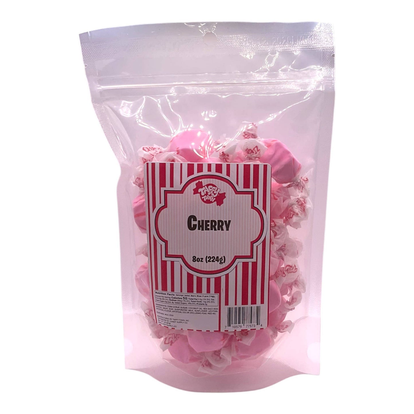 Cherry Salt Water Taffy by Taffy Town - 8oz Retail