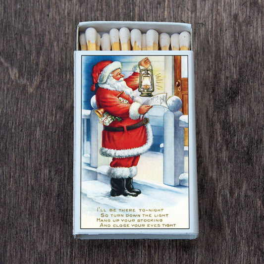 Christmas Santa Matchbox Candle Acc • Decorative Matches