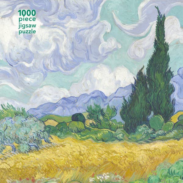 Van Gogh: Wheatfield With Cypress 1000 Piece Jigsaw Puzzle