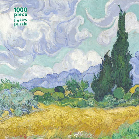 Van Gogh: Wheatfield With Cypress 1000 Piece Jigsaw Puzzle