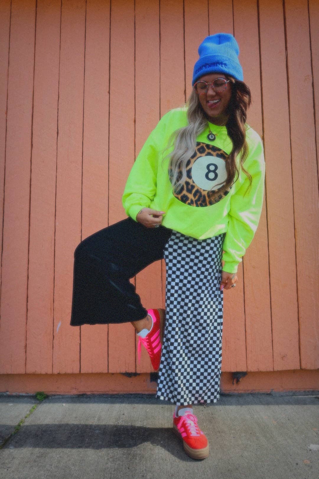 Half & Half Emy Ave™ Original Cropped Pants - BLACK + WHITE: 2X/3X