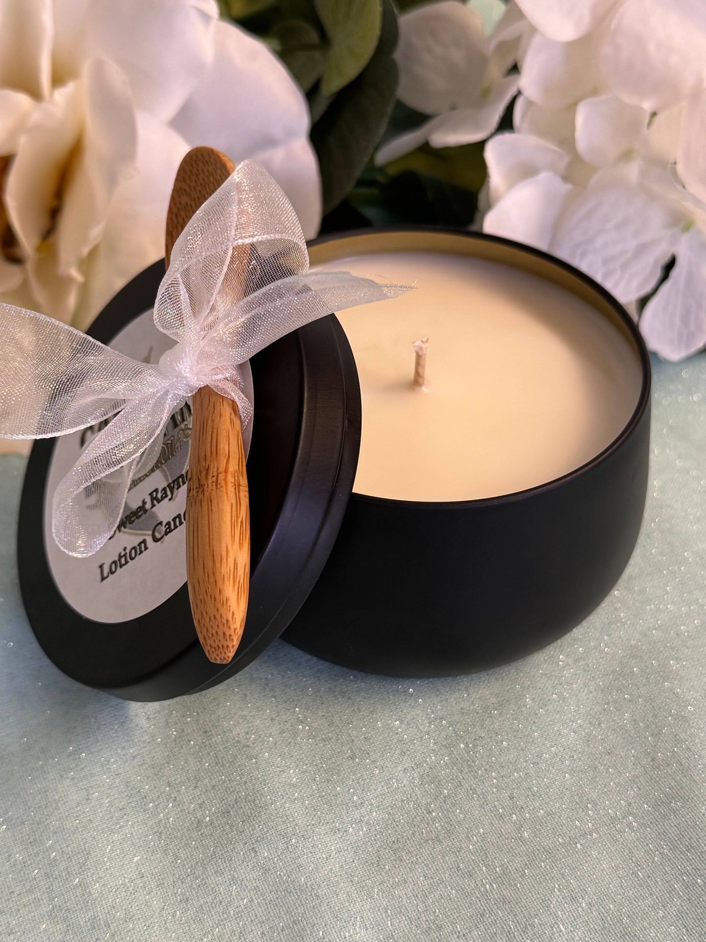 Coconut Mango-Lotion candle and lotion melts: 6 oz Frosted White Jar