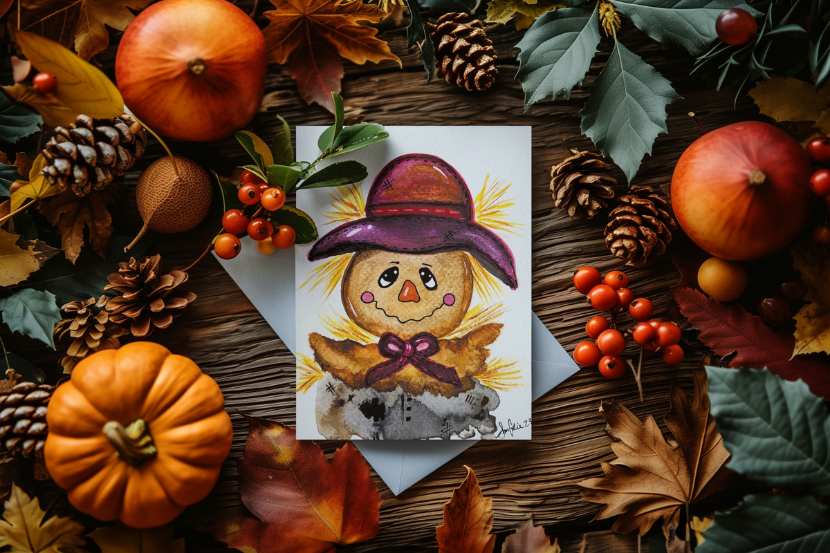 Little Patch Protector — Fall Greeting Card