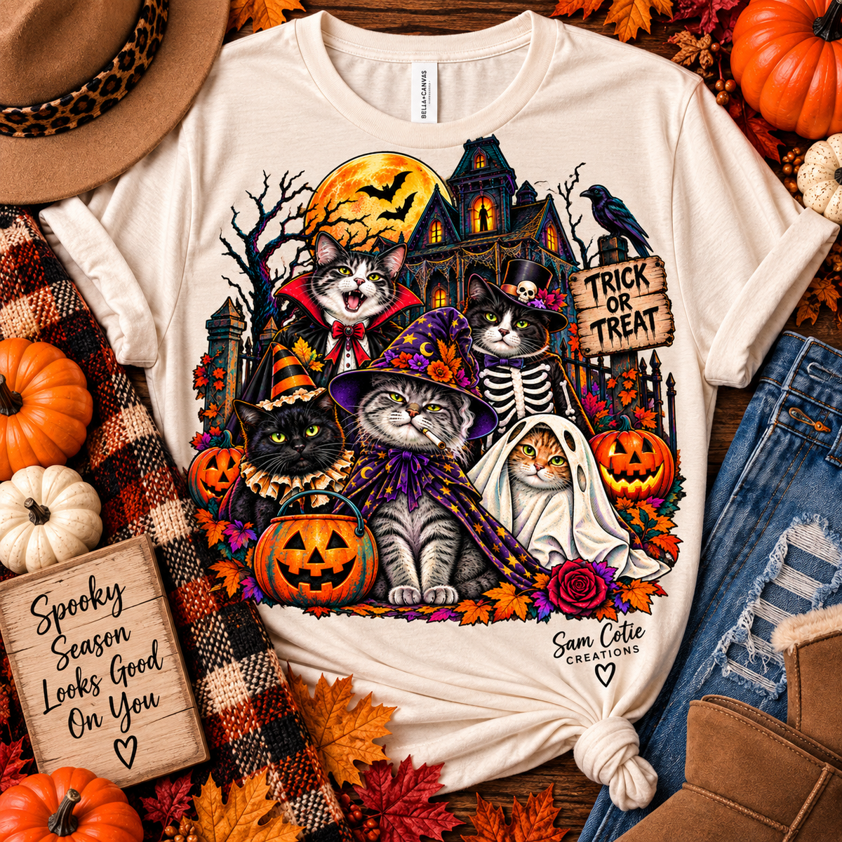 Cat party unisex t-shirt